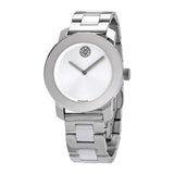 Movado Bold Ceramic Silver Dial Silver Steel Strap Watch for Women - 3600638 Buy Now By Movado