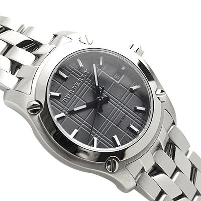 Burberry Herringbone Grey Dial Silver Steel Strap Watch for Women - BU1851 Buy Now By Burberry