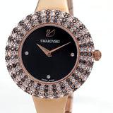 Swarovski Crystal Rose Black Dial Rose Gold Steel Strap Watch for Women - 5484050 Buy Now By Swarovski