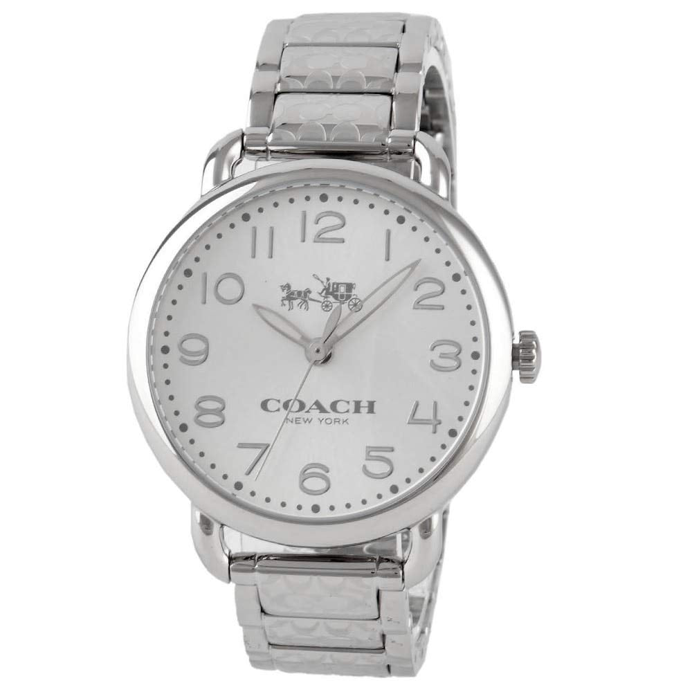 Coach Delancey White Dial Silver Steel Strap Watch for Women - 14502495 Buy Now By Coach