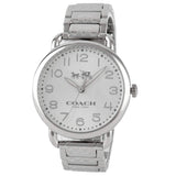 Coach Delancey White Dial Silver Steel Strap Watch for Women - 14502495 Buy Now By Coach