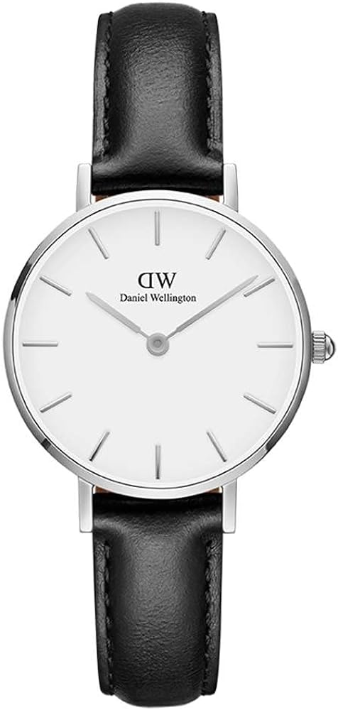 Daniel Wellington Classic Petite Sheffield White Dial Black Leather Strap Watch For Women - DW00100186 Buy Now By Daniel Wellington