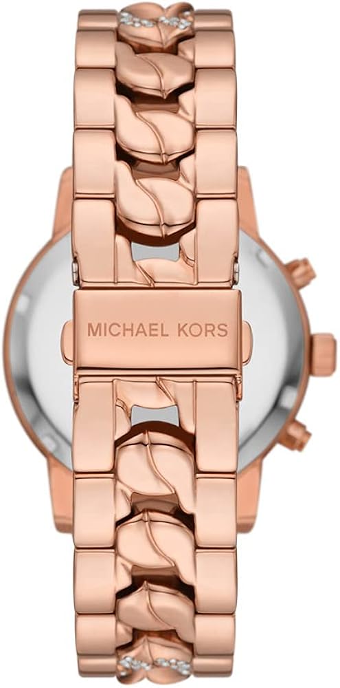 Michael Kors Ritz Chronograph Rose Gold Dial Rose Gold Steel Strap Watch For Women - MK7223 Buy Now By Michael Kors