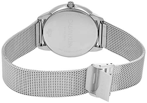 Calvin Klein Minimal Blue Dial Silver Mesh Bracelet Watch for Men - K3M2112N Buy Now By Calvin Klein