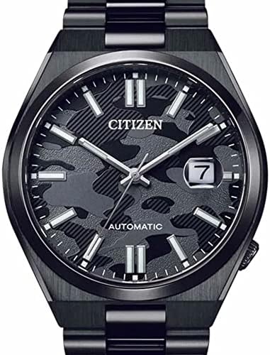 Citizen Tsuyosa Automatic Camouflage Black Dial Black Steel Strap Watch For Men - NJ0155-87E Buy Now By Citizen