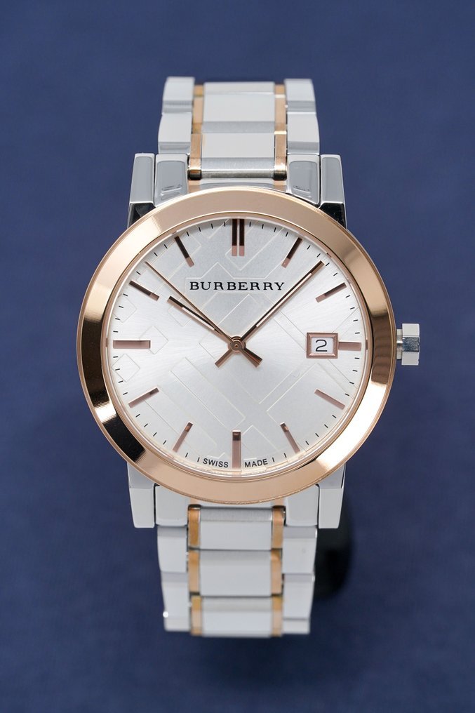 Burberry The City White Dial Two Tone Steel Strap Watch for Women - BU9006 Buy Now By Burberry