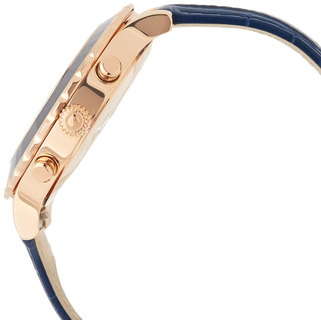 Swarovski Octea Lux Chrono Blue Dial Blue Leather Strap Watch for Women - 5563480 Buy Now By Swarovski