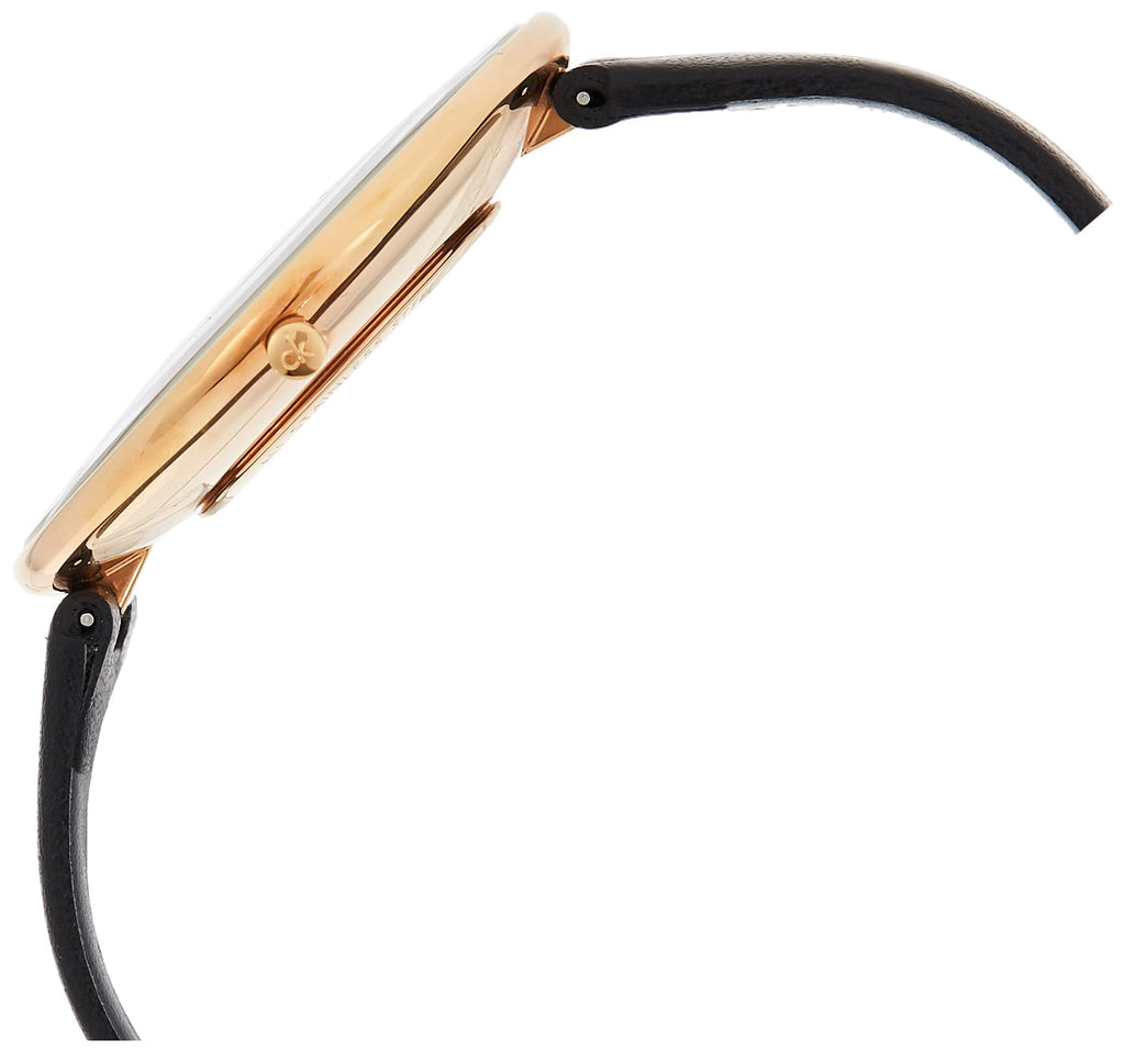 Calvin Klein Full Moon Black Dial Black Leather Strap Watch for Women - K8Y236C1 Buy Now By Calvin Klein