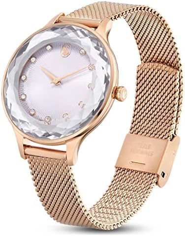 Swarovski Octea Nova Silver Dial Rose Gold Mesh Strap Watch for Women - 5650011 Buy Now By Swarovski