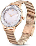 Swarovski Octea Nova Silver Dial Rose Gold Mesh Strap Watch for Women - 5650011 Buy Now By Swarovski