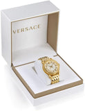 Versace Code Quartz Silver Dial Gold Steel Strap Watch For Men - VEPO00420 Buy Now By Versace