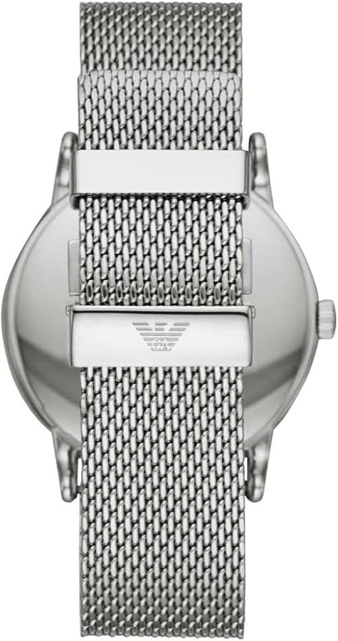 Emporio Armani Luigi Quartz Blue Dial Silver Mesh Bracelet Watch For Men - AR11230 Buy Now By Emporio Armani