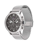 Tommy Hilfiger Evan Grey Dial Silver Mesh Bracelet Watch for Men - 1710396 Buy Now By Tommy Hilfiger