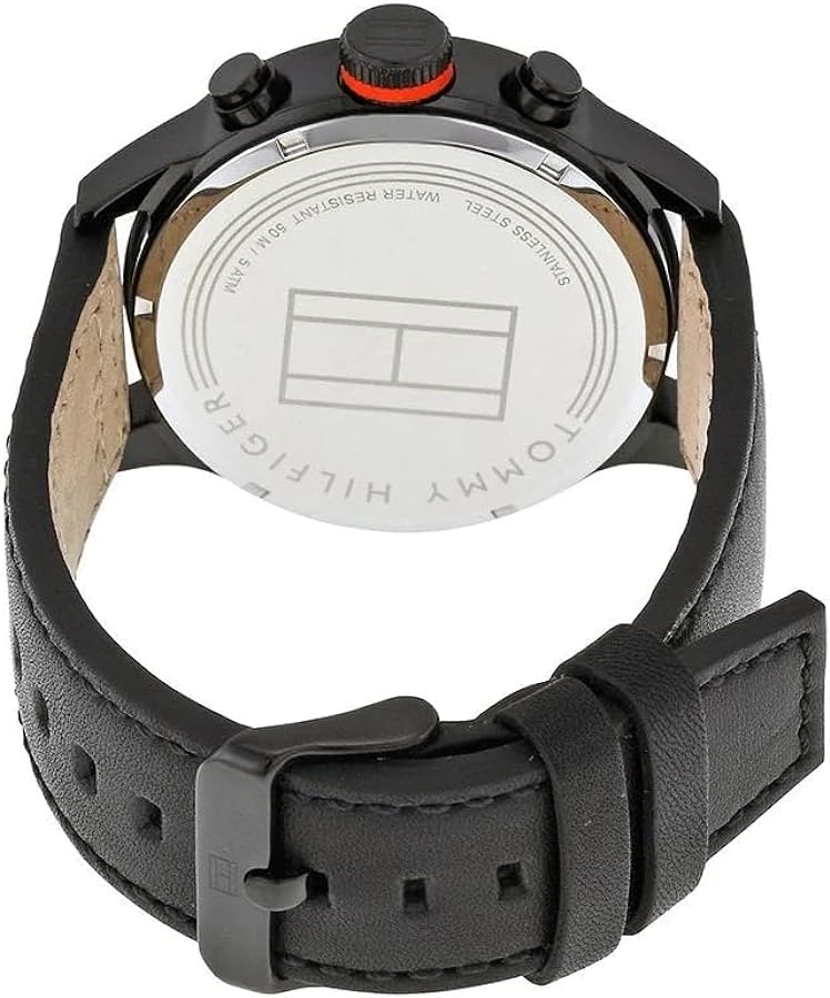 Tommy Hilfiger Trent Multifunction Black Dial Black Leather Strap Watch for Men - 1791136 Buy Now By Tommy Hilfiger