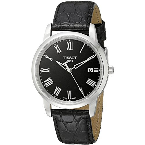 Tissot Classic Dream Black Dial Black Leather Strap Watch for Men - T033.410.16.053.01 Buy Now By Tissot
