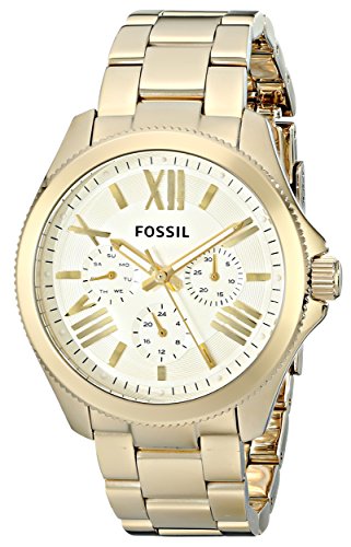 Fossil Cecile Multifunction Champagne Dial Gold Steel Strap Watch for Women - AM4510 Buy Now By Fossil