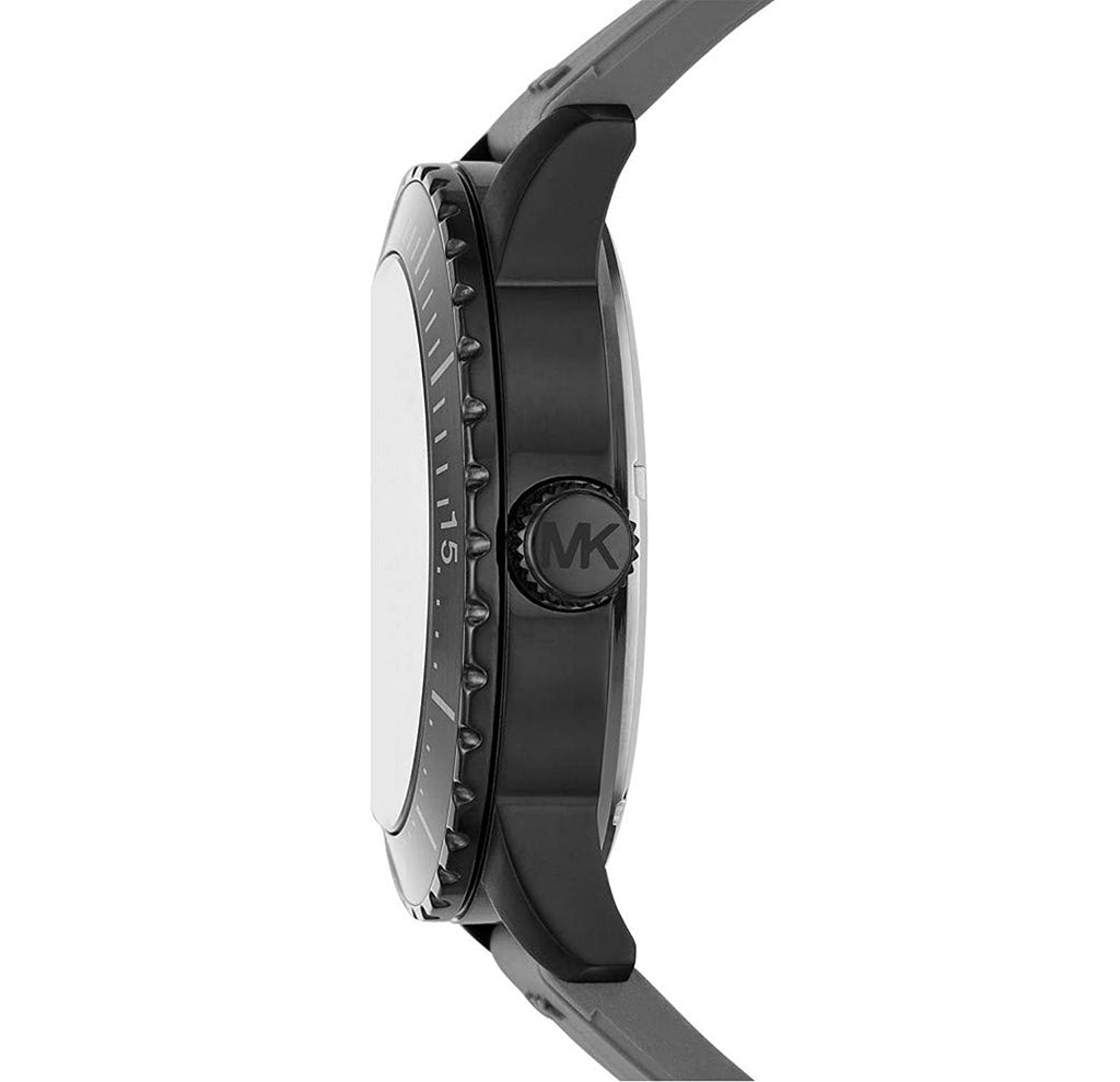 Michael Kors Cunningham Multifunction Grey Dial Grey Rubber Strap Watch For Men - MK7164 Buy Now By Michael Kors