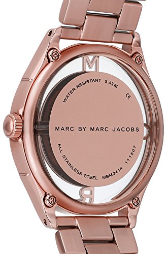 Marc Jacobs Tether Transparent Rose Gold Dial Rose Gold Steel Strap Watch for Women - MBM3414 Buy Now By Marc Jacobs