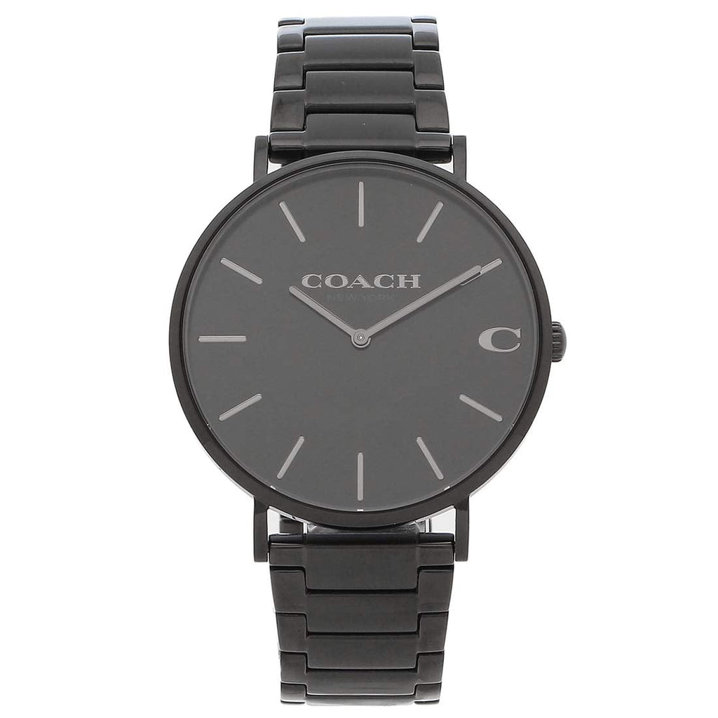 Coach Charles Black Dial Black Steel Strap Watch for Men - 14602431 Buy Now By Coach
