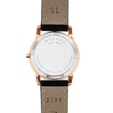 Movado Museum Classic Black Dial Black Leather Strap Watch For Women - 607061 Buy Now By Movado