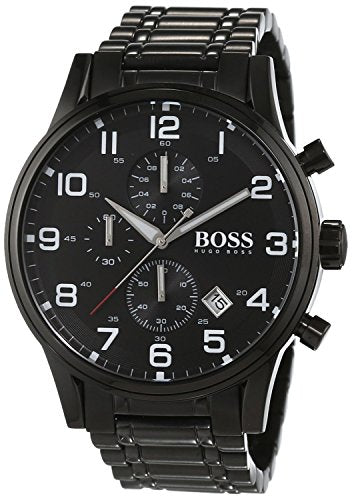 Hugo Boss Chronograph Black Dial Black Steel Strap Watch for Men - 1513180 Buy Now By Hugo Boss