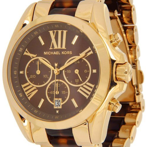 Michael Kors Bradshaw Chronograph Brown Dial Two Tone Steel Strap Watch For Women - MK5696 Buy Now By Michael Kors
