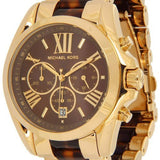 Michael Kors Bradshaw Chronograph Brown Dial Two Tone Steel Strap Watch For Women - MK5696 Buy Now By Michael Kors