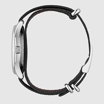 Gucci G Timeless Analog Quartz Black Dial Black NATO Strap Watch For Men - YA126321 Buy Now By Gucci