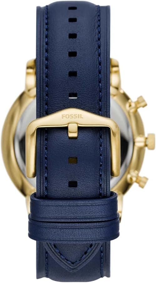 Fossil Neutra Chronograph Blue Dial Blue Leather Strap Watch for Men - FS5790 Buy Now By Fossil