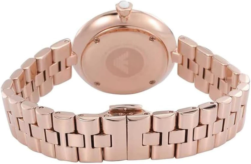 Emporio Armani Arianna Analog Mother of Pearl Dial Rose Gold Steel Strap Watch For Women - AR11196 Buy Now By Emporio Armani