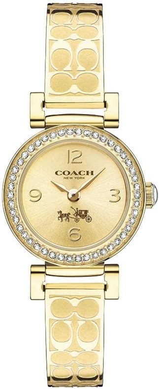 Coach Dress Crystals Gold Dial Gold Steel Strap Watch For Women - 14502202 Buy Now By Coach