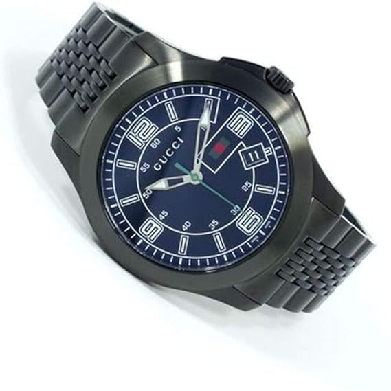 Gucci G Timeless Black Dial Black Steel Strap Watch For Men - YA126202 Buy Now By Gucci