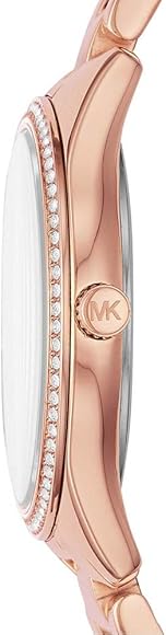 Michael Kors Lauryn Mother of Pearl Dial Rose Gold Dial Rose Gold Steel Strap Watch For Women - MK4491 Buy Now By Michael Kors