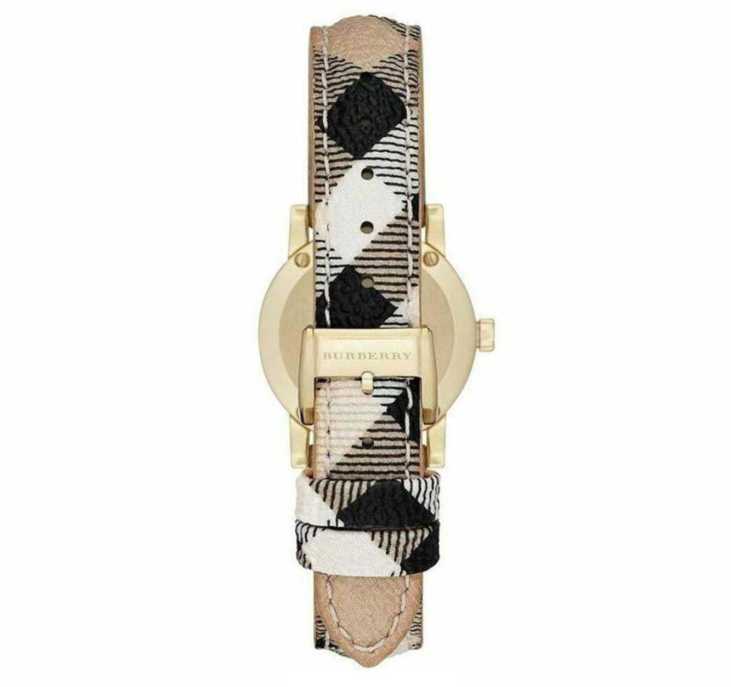 Burberry The City Diamonds Mother of Pearl Dial Brown Leather Strap Watch for Women - BU9226 Buy Now By Burberry