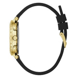 Guess Solstice Green Dial Black Rubber Strap Watch for Women - GW0113L1 Buy Now By Guess