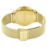 Calvin Klein Minimal White Dial Gold Mesh Bracelet Watch for Men - K3M21526 Buy Now By Calvin Klein