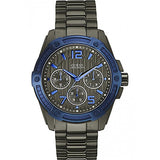 Guess Flagship Multifunction Chronograph Grey Dial Grey Steel Strap Watch for Men - W0601G1 Buy Now By Guess
