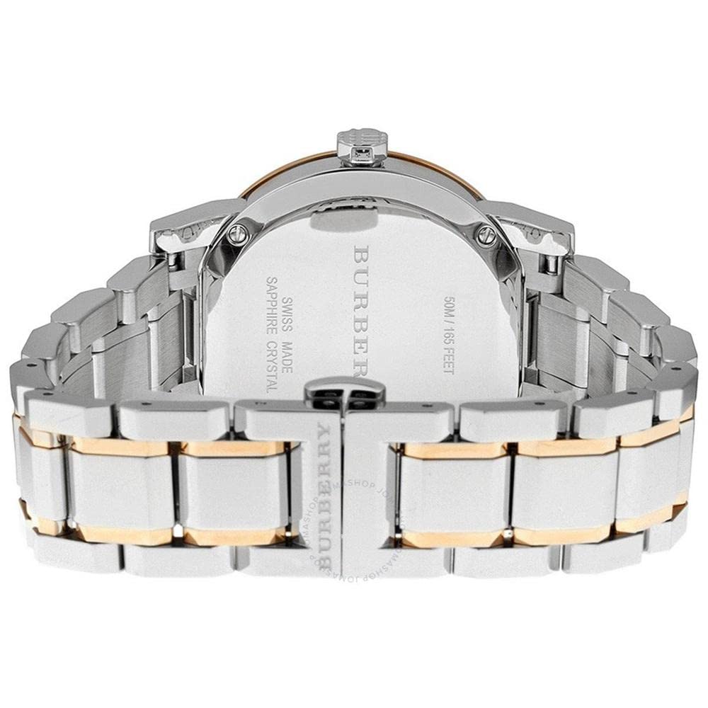Burberry The City Diamonds White Dial Two Tone Steel Strap Watch for Women - BU9127 Buy Now By Burberry