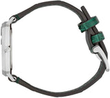 Gucci Grip Quartz Silver Dial Green Leather Strap Watch For Women - YA157404 Buy Now By Gucci