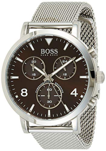 Hugo Boss Spirit Brown Dial Silver Mesh Bracelet Watch for Men - 1513694 Buy Now By Hugo Boss