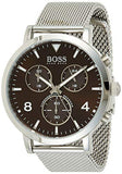 Hugo Boss Spirit Brown Dial Silver Mesh Bracelet Watch for Men - 1513694 Buy Now By Hugo Boss