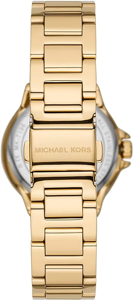 Michael Kors Camille Analog Red Dial Gold Steel Strap Watch For Women - MK7196 Buy Now By Michael Kors