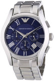 Emporio Armani Classic Blue Dial Silver Steel Strap Watch For Men - AR1635 Buy Now By Emporio Armani