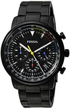 Fossil Goodwin Chronograph Black Dial Black Steel Strap Watch for Men - FS5413 Buy Now By Fossil