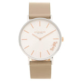 Coach Perry Silver DIal White Leather Strap Watch for Women - 14503116 Buy Now By Coach