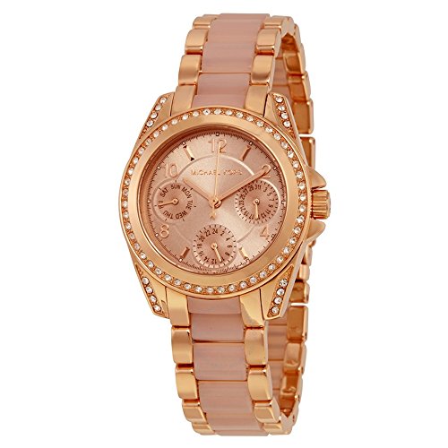 Michael Kors Blair Rose Gold Dial Two Tone Steel Strap Watch for Women - MK6175 Buy Now By Michael Kors
