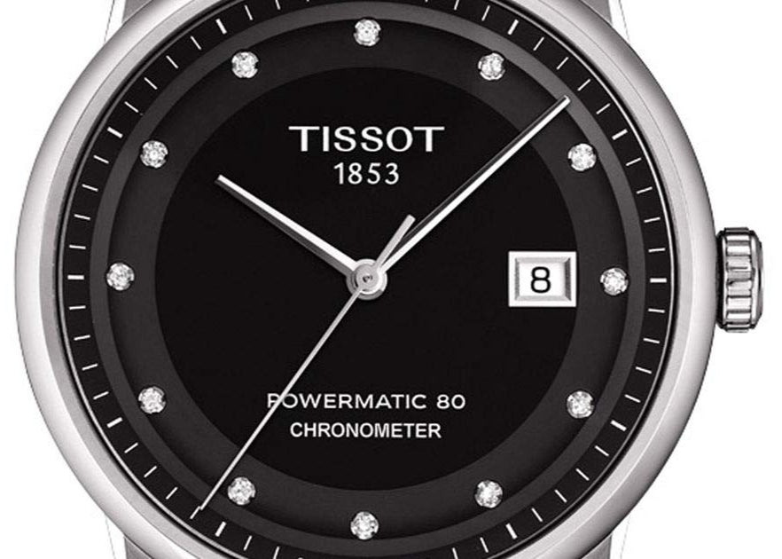 Tissot T Classic Luxury Powermatic 80 Black Dial Silver Steel Strap Watch For Men - T086.408.11.056.00 Buy Now By Tissot