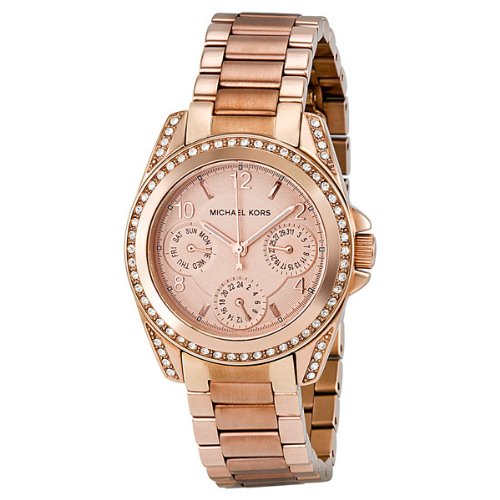 Michael Kors Blair Rose Gold Dial Rose Gold Steel Strap Watch for Women - MK5613 Buy Now By Michael Kors