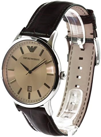 Emporio Armani Classic Quartz Brown Dial Brown Leather Strap Watch For Men - AR2427 Buy Now By Emporio Armani