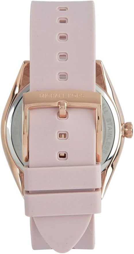 Michael Kors Janelle Three Hand Rose Gold Dial Pink Rubber Strap Watch For Women - MK7139 Buy Now By Michael Kors